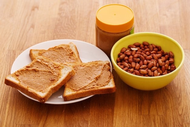 Toast with nut butter